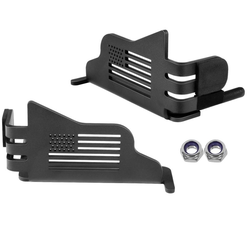 Danti Door Foot Rest Pedals For Jeep Wrangler JK JL Gladiator JT 2007-2025, Exterior Door Hinge Mounted Pedal Set Fits Sport Sahara Freedom Rubicon Unlimited (black 2pcs) - Image 1